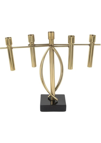 Luxury Gold Siyah 5 Kollu Şamdan 39X11X31CM 1 Adet fiyatları