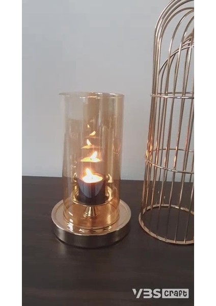 Luxury Dekoratif Kafes Şamdan Mumluk Gold Büyük 52 cm 1 Adet fiyatları