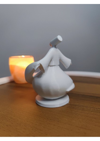 Luxury Mevlana Biblo Heykel Dekor Dekorasyon Hediyelik 12CM Beyaz 1 Adet modelleri