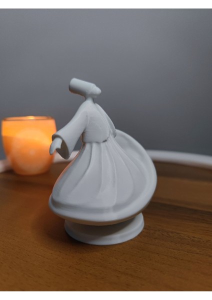Luxury Mevlana Biblo Heykel Dekor Dekorasyon Hediyelik 12CM Beyaz 1 Adet fırsatları