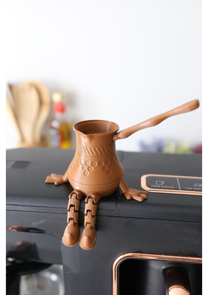 Luxury 6'lı Ayaklı Kahve Seti - Moka Pot - Kahve Tanesi - Çaydanlık - Cezve - Kahve Bardağı - Bardak 1 Adet