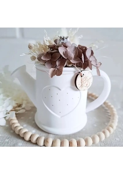 Luxury Dekoratif Vintage Sulama Kabı Görünümlü Kuru Çiçek Vazosu 1 Adet