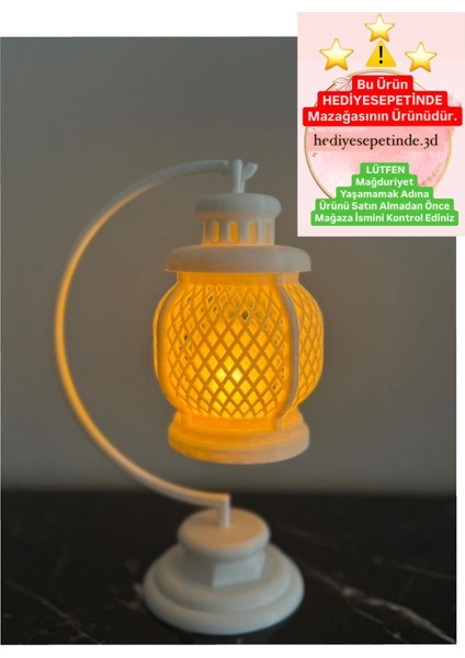 Luxury Dekoratif Çay Yanı Şamdan Mumluk (Led Mum Dahildir) 1 Adet modelleri