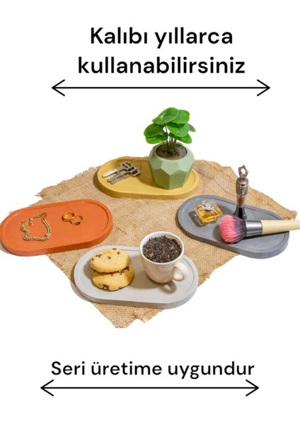 Luxury Saksı Altlığı Kalıbı, Dekoratif Kase Kalıbı, Taştozu Kalıbı, Beton Harcı Kalıbı 1 Adet