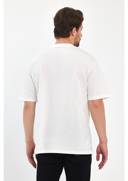 Erkek Bisiklet Yaka Baskılı T-Shirt 7023 fırsatları