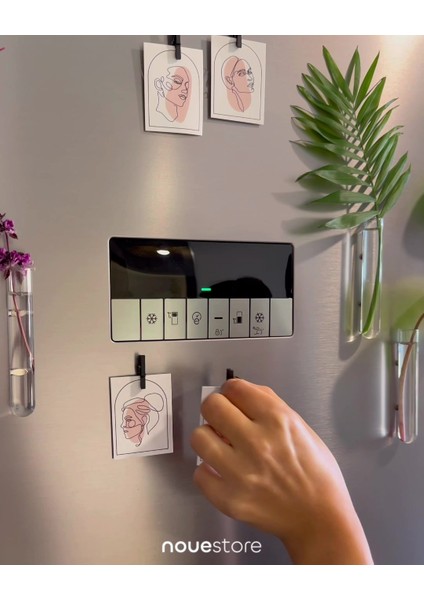 Luxury Mıknatıslı Ahşap Klips Mandal ve Mini Poster Set Siyah Magnet Not ve Fotoğraf Tutucu Pin 5'li 1 Adet fiyatları