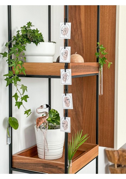 Luxury Mıknatıslı Ahşap Klips Mandal ve Mini Poster Set Siyah Magnet Not ve Fotoğraf Tutucu Pin 5'li 1 Adet fırsatları