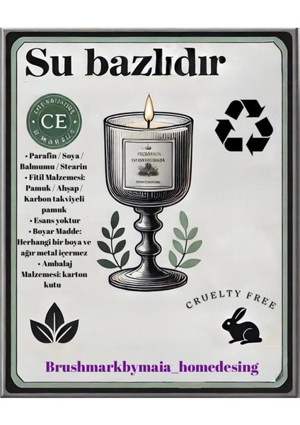 Luxury Rich Duo Handmade Şişe Şamdan 1 Adet
