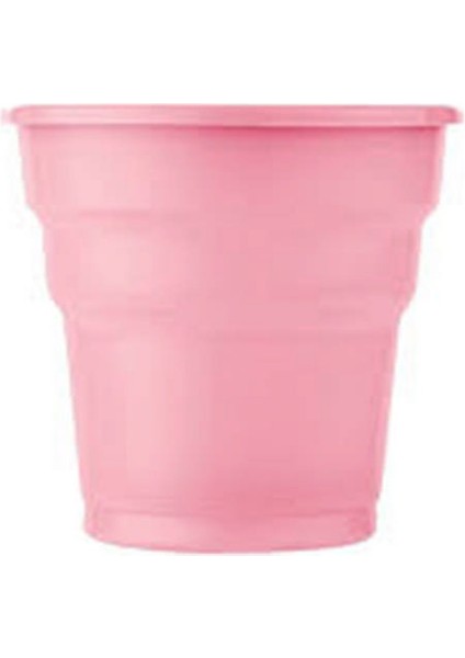 - 25 Adet Plastik Bardak Pembe Ferrg