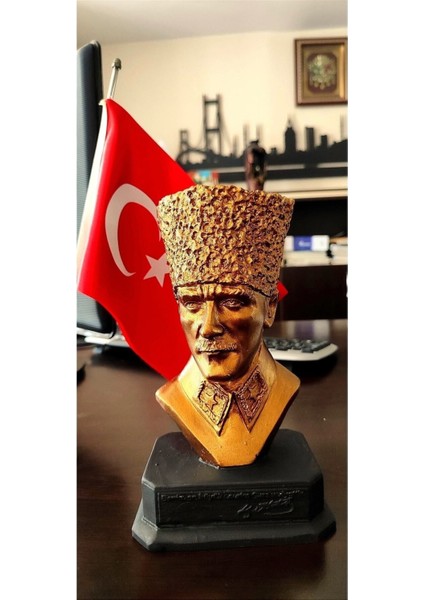 Luxury Atatürk Büst , Ofis, Büro, Okul Hediyelik 1 Adet