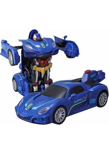 Luxury Transforming Robot Racer Uzaktan Kumandalı Sesli ve Işıklı Robotlar 1 Adet