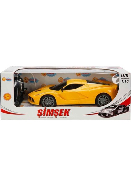 Luxury 1:16 Kara Şimşek Işıklı USB Şarjlı Uzaktan Kumandalı Araba 1 Adet