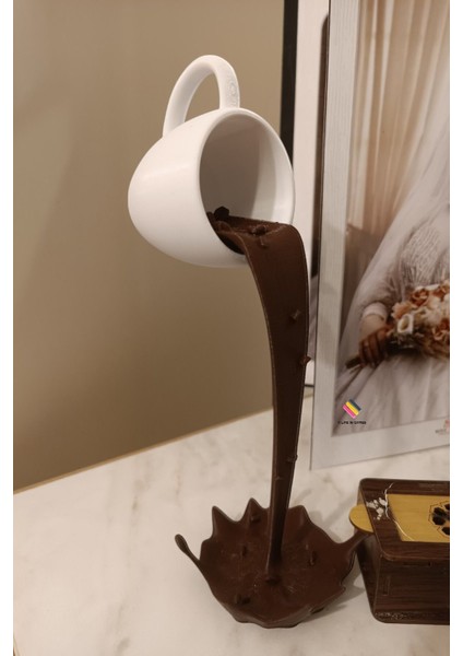 Luxury 21CM Kahve Çekirdekli Dökülen Dekor Biblo – Süs Coffee Köşesi Corner Hediyelik Cafe Kafeterya Mutfak 1 Adet