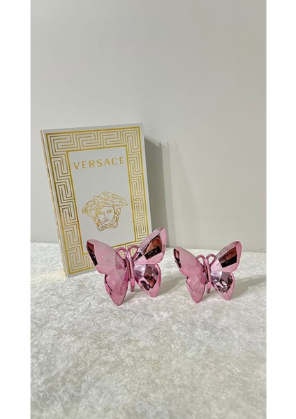 Luxury Ikilı Metalik Pembe Kelebek Dekoratif Biblo Obje 1 Adet fiyatları