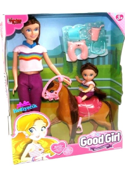 Luxury Good Girl Anne ve Kızı At Gezisinde 1 Adet