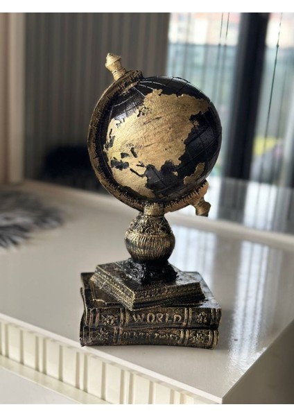 Luxury Gold Eskitme Detaylı Dekoratif Biblo 1 Adet