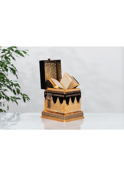 Luxury Kabe Kur'an Kabı Altın 18X21 cm (Kur'an-I Kerim Hediyeli) (Tescilli Marka) 1 Adet fiyatları
