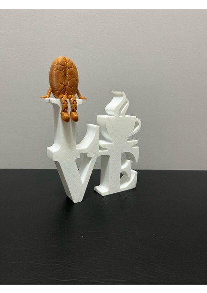 Luxury Kahve Köşesi Mutfak Dekoru 12 cm Dekoratif Yazı 1 Adet