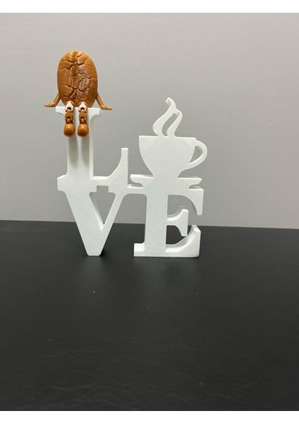 Luxury Kahve Köşesi Mutfak Dekoru 12 cm Dekoratif Yazı 1 Adet