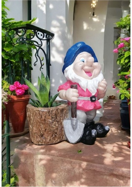 Luxury Dekoratif Seramik Konsept El Yapımı Saksılı Cüce Bahçe Balkon Süsü - Pembe 25X18CM 1 Adet fiyatları