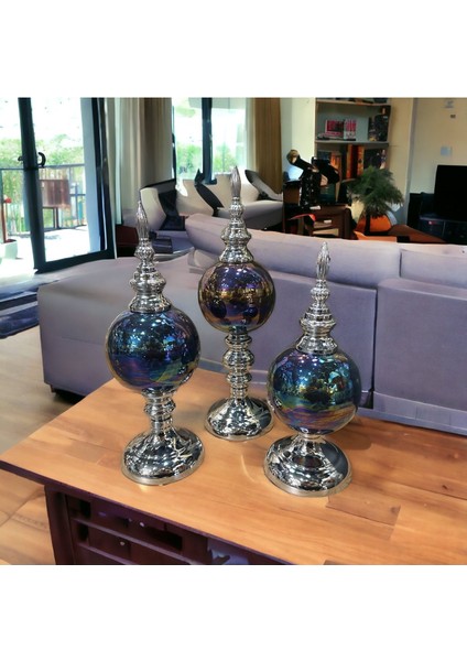 Luxury Vientian Gümüş 3 Lü Aksesuar 1 Adet