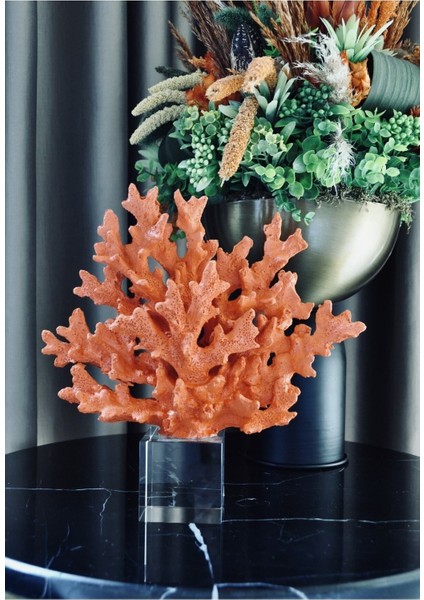 Luxury Dekoratif Kristalli Turuncu Mercan Aksesuar 1 Adet fiyatları