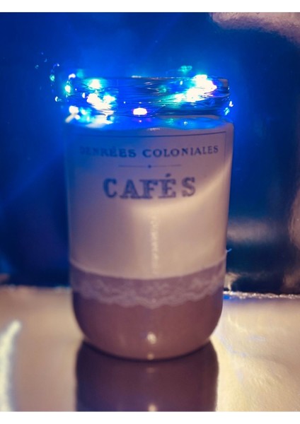 Luxury Cafe’s Handmade Tasarım LED Kavanoz 1 Adet