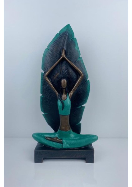 Luxury Yoga Yapan Kadın Dekoratif Biblo Heykel Obje Ev Ofis Dekoru 1 Adet