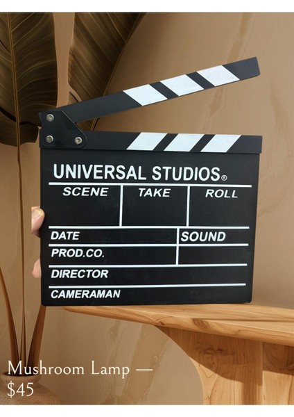 Luxury Ahşap Klaket: Film Temalı Süs Eşyası, Hediyelik Sinema Klaketi 1 Adet fiyatları