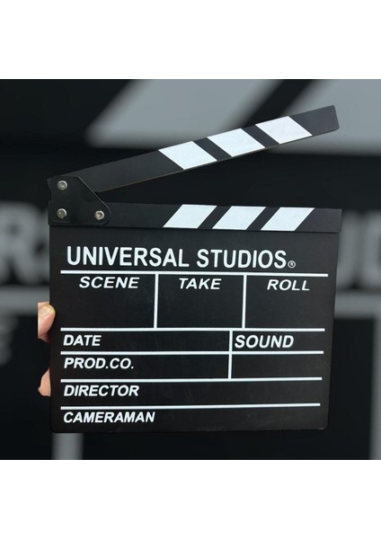 Luxury Ahşap Klaket: Film Temalı Süs Eşyası, Hediyelik Sinema Klaketi 1 Adet modelleri