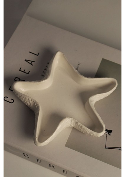 Luxury Minimalist Denizyıldızı Formlu Dekoratif Beton Organizer / Düzenleyici 1 Adet modelleri