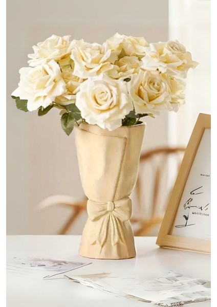 Luxury Iskandinav Tarzı Büyük Buket Fiyonklu Vazo 20*10*10 cm Bohem Pinterest Vazo Dekoratif Eşya 1 Adet