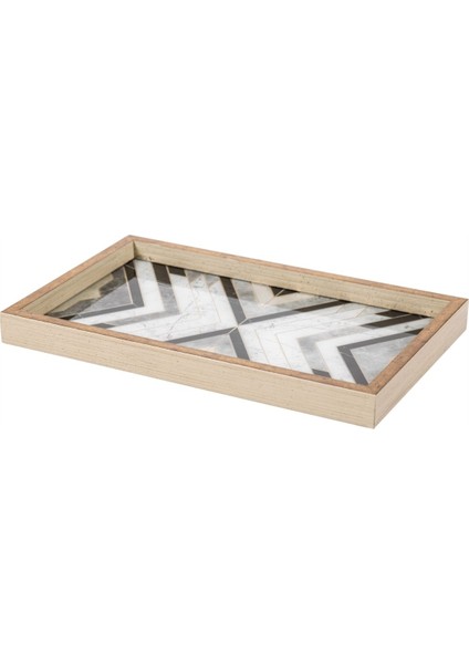 Luxury Lıne Dekoratif Tepsi 25X40CM Gold 1 Adet