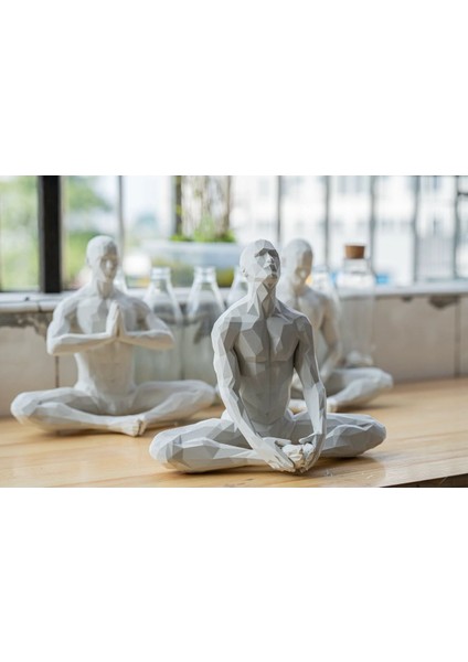 Luxury Yoga/meditasyon Yapan Iskandinav Tarzı Biblo Heykel Figür Dekor Dekorasyon Hediyelik Denge ve Huzur 1 Adet fiyatları