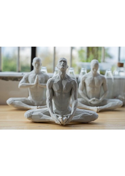 Luxury Yoga/meditasyon Yapan Iskandinav Tarzı Biblo Heykel Figür Dekor Dekorasyon Hediyelik Denge ve Huzur 1 Adet modelleri