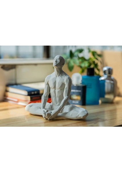 Luxury Yoga/meditasyon Yapan Iskandinav Tarzı Biblo Heykel Figür Dekor Dekorasyon Hediyelik Denge ve Huzur 1 Adet fırsatları