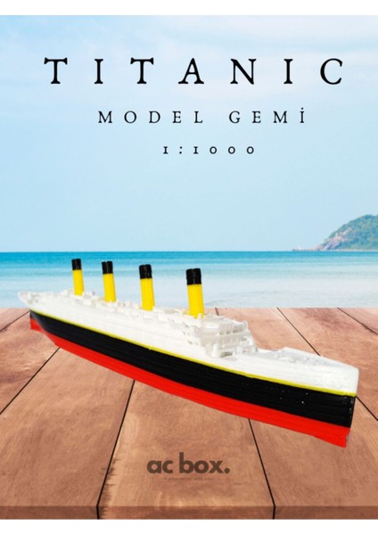 Luxury Titanic Model Gemi - Titanik 1:1000 Model Dekoratif Obje 1 Adet