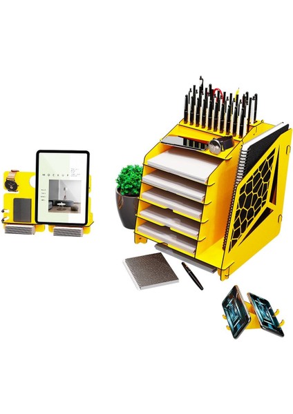 Luxury Voronoixl Ofis Masaüstü Organizer Seti A4 Evrak Rafı 1 Adet