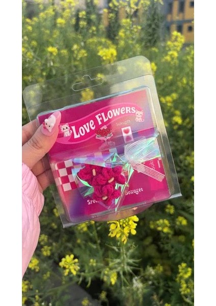 Luxury Love Flowers Hot Tarz Sevgiliye Mini Hediye Buket Wheels Kişiye Özel Örgü Buket Hologram Serisi 1 Adet fiyatları