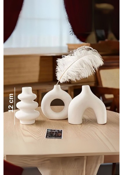 Luxury 3lü 12 cm Iskandinav Tarzı Bohem Vazo Hediyelik Pinterest Pampas Vazosu Set Vazo Dekoratif Eşya 1 Adet