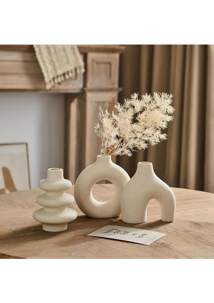 Luxury 3lü 12 cm Iskandinav Tarzı Bohem Vazo Hediyelik Pinterest Pampas Vazosu Set Vazo Dekoratif Eşya 1 Adet