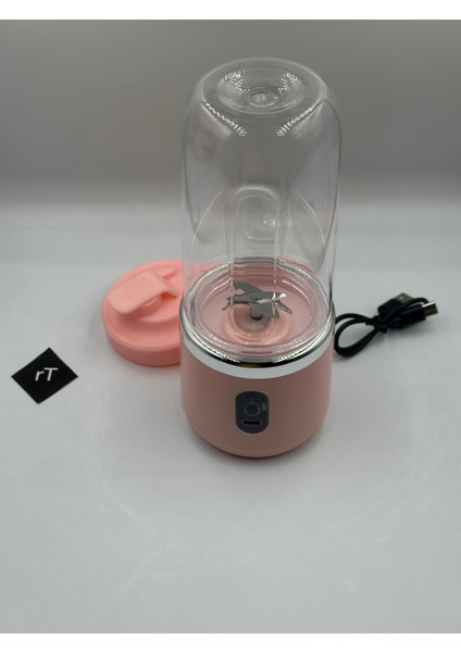 2'Si 1 Arada Taşınabilir Jüsin Ve Blendır - 6 Bıçaklı Çift Kupa, Smoothie'ler, Milkshake'ler Ve Buzlu Içecekler Için