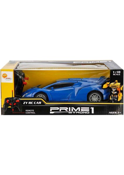Luxury 1:18 Prime Strong 1 Robota Dönüşebilen Uzaktan Kumandalı Araba 1 Adet