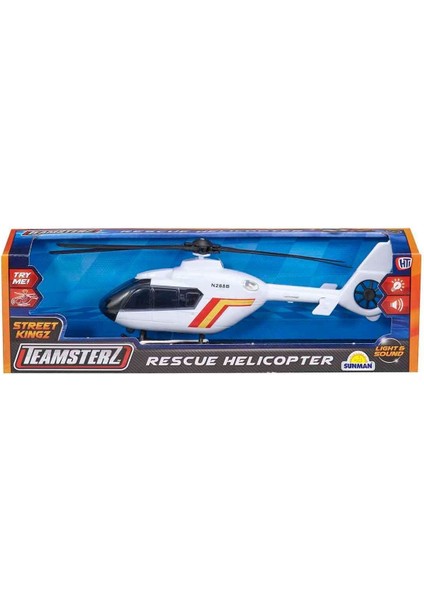 Luxury 1:24 Teamsterz Sesli ve Işıklı Helikopter 1 Adet