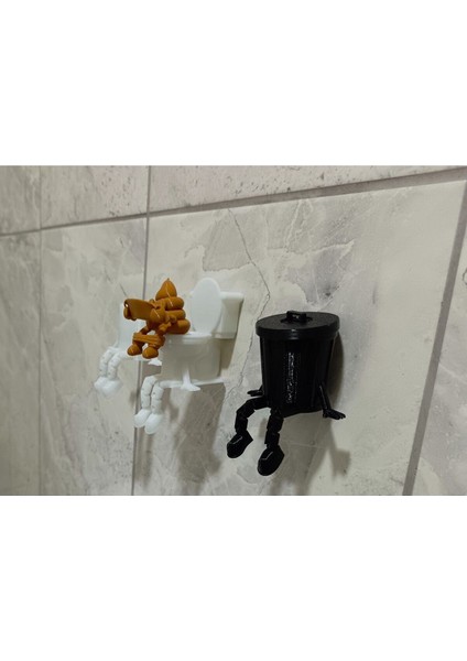 Luxury 3'lü Eğlenceli Banyo Dekoratif Figür Seti /tuvalet Kağıdı, Çöp Kovası, Kaka Emojisi ,klozet Aksesuar 1 Adet modelleri