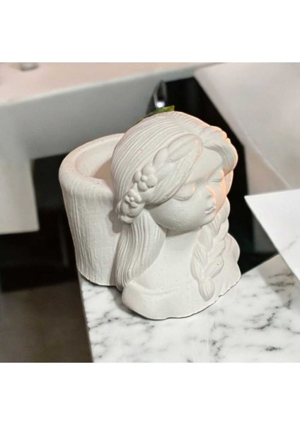 Luxury Bohem Kız Dekoratif Masa Üstü Kalemlik, Fırçalık, Düzenleyici 1 Adet modelleri