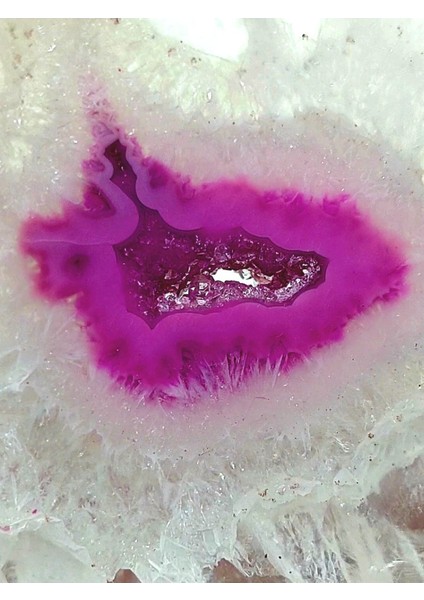Luxury Natural Pembe Dilim Akik Kristal Lifli Şeffaf Şifa Meditasyon Enerji Doğal Taş Koleksiyonluk 1 Adet