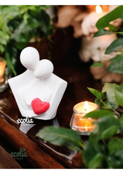 Luxury Romantik Çift Figürü 10 Cm- Minimalist Dekoratif Biblo Sevgililer Günü Hediyesi 1 Adet fiyatları