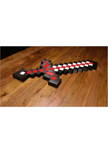Luxury Minecraft Kılıç Biblo Dekoratif Hediyelik Süs Eşyası Maket 26CM 1 Adet