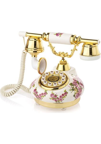 Luxury Damla Beyaz Porselen Tuşlu Telefon 1 Adet fiyatları